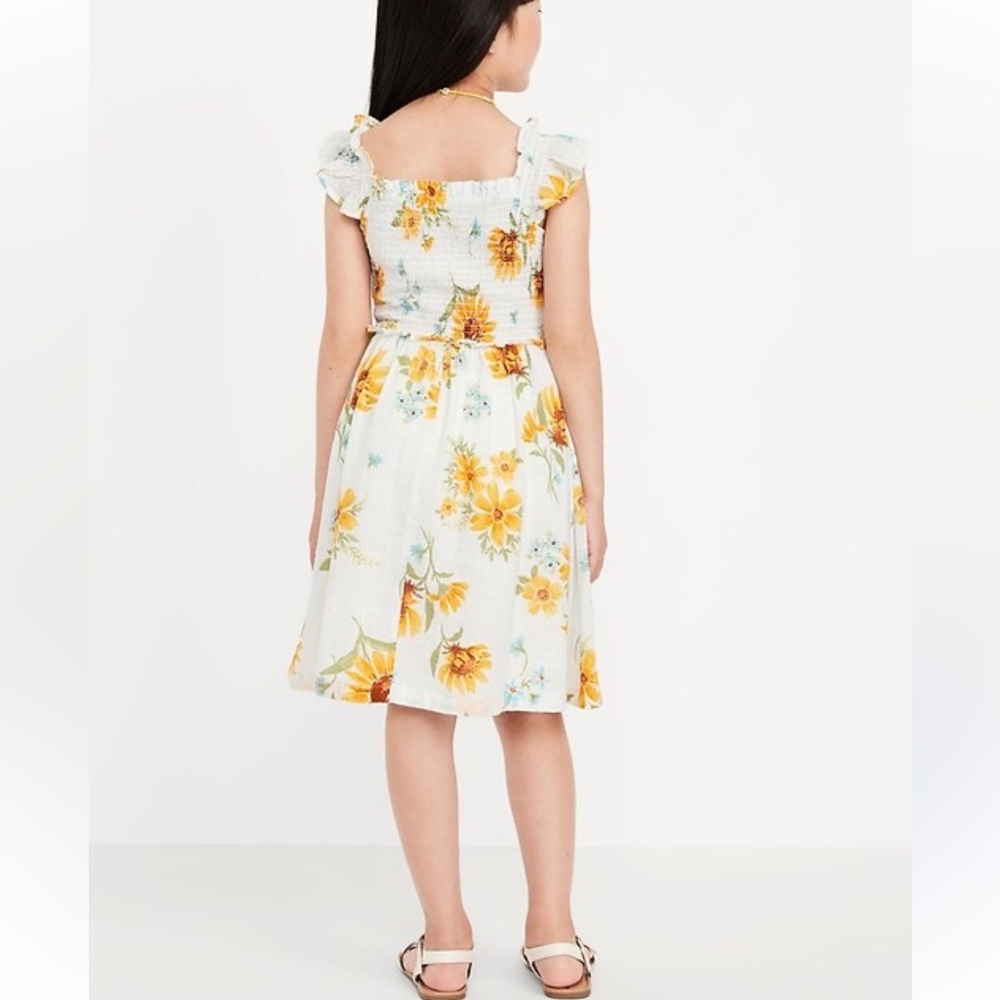 4 for $25! Old Navy Yellow and White Floral Kids Dress